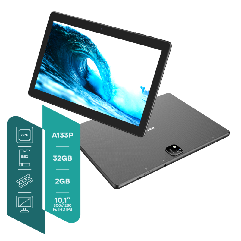 Tablet Kelyx 10.1 Ips Hd 2Gb + 32Gb Wifi+Bt Glass Android 13