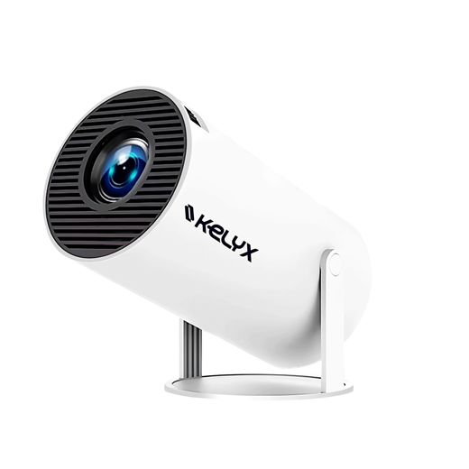 Proyector Kelyx 720P 1Gb+8Gb 180 Lumenes Bluetooth/Wifi Android Blanco