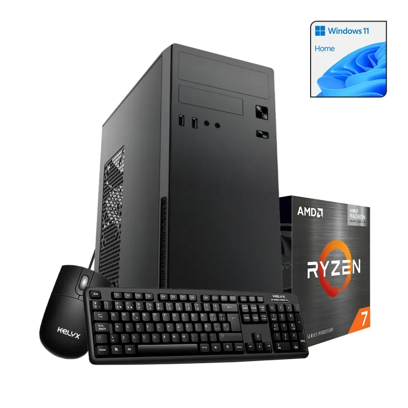 Pc Kelyx Amd Ryzen 7-5700G 16Gb M.2 512G Win 11 Home (5581)