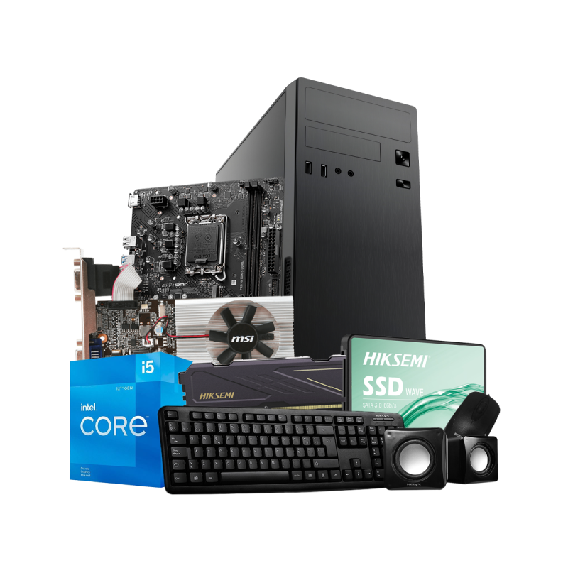 Pc Kelyx Intel Core I5-12400F 8G Ssd 480Gb Gt 210 (Msi)